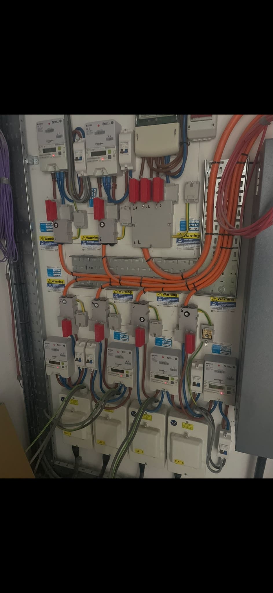 Multi-occupancy consumer unit and meter installation carried out by Onyx Electrical Solutions